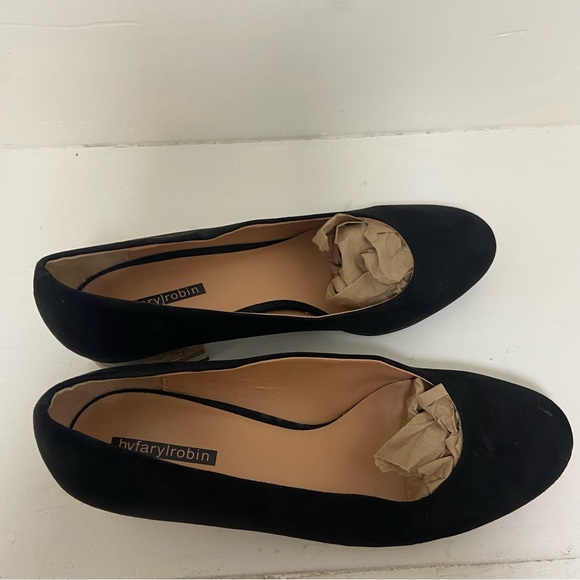 Women's Faryl by Farylrobin Bella Stack Block Heel Pumps Black Size 9 - Picture 2 of 11